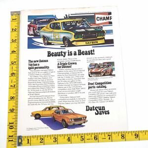 1975 Datsun 710 260-Z Beauty Is A Beast 8" x 11" Print Ad Road‎ Test Magazine